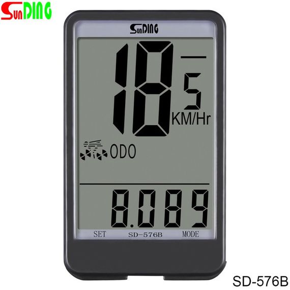 Электронный спидометр для велосипеда SunDing, Велокомпьютер одометр, Безконтактный велокомпьютер IB-86 | Зображення 2