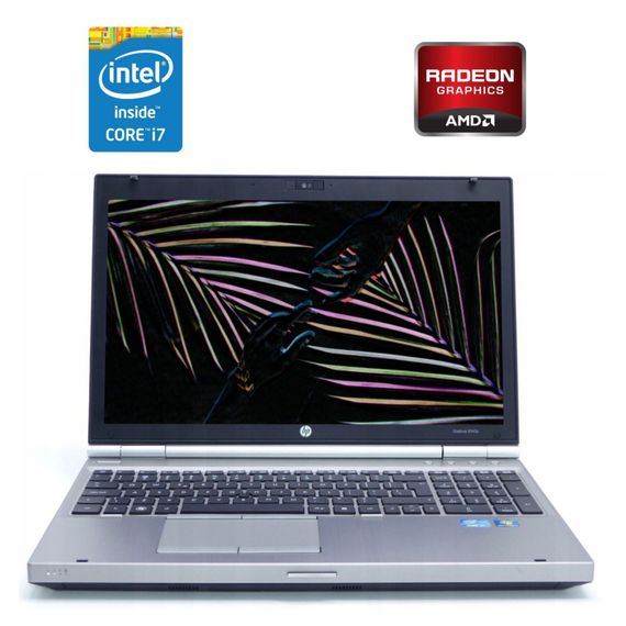 Ноутбук Б-клас HP EliteBook 8560p / 15.6" (1600x900) TN / Intel Core i7-2620M (2 (4) ядра по 2.7 - 3.4 GHz) / 8 GB DDR3 / 500 GB HDD / AMD Radeon HD 6470M, 1 GB DDR3, 64-bit / WebCam / DVD-ROM б/в | Зображення 1