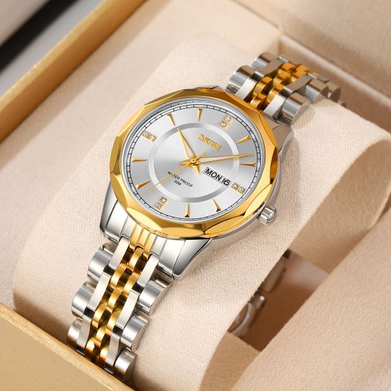 Skmei 9264TGDSI Silver/Gold-Silver | Зображення 2