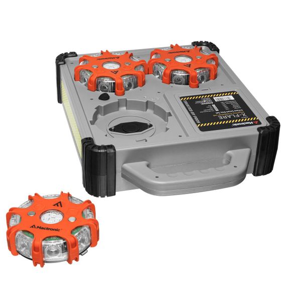 Комплект ліхтарів професійних Mactronic X-Flare (30 Lm) Red/Blue/Amber Recharg 12/220V (PSD0112) | Зображення 6