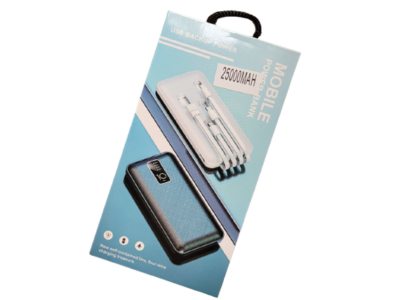 Портативное зарядное устройство для телефона Mobile Power Bank 4in1 10000mAh Павербанк USB | Зображення 2