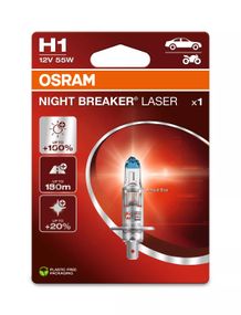 64150NL-1BL OSRAM Лампа H1 12V 55W P14,5S NIGHT BREAKER LASER +150%