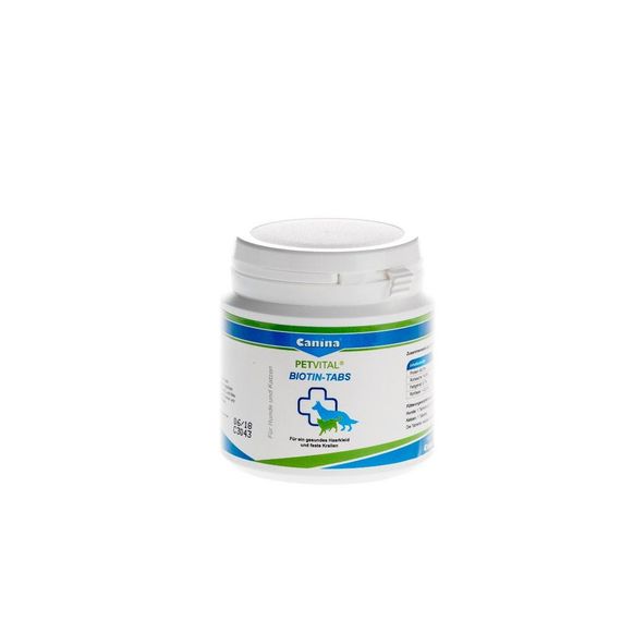 Витамины Canina Petvital Biotin-Tabs для прихотливых собак и кошек, 100 г (50 табл)