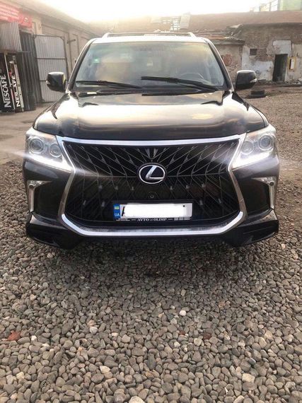 Передний бампер для 2008-2015 в рестайлинг стиле Белый для Lexus LX570 / 450d | Зображення 6