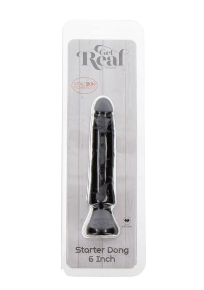 Реалістичний фалоімітатор Toy Joy Get Real Dong Starter на присосці, чорний Sex Aura | Зображення 5