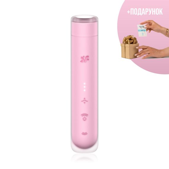 Вакуумний стимулятор клітора Satisfyer First Kiss — хвильова стимуляція, силікон, водозахист, USB зарядка | Зображення 1