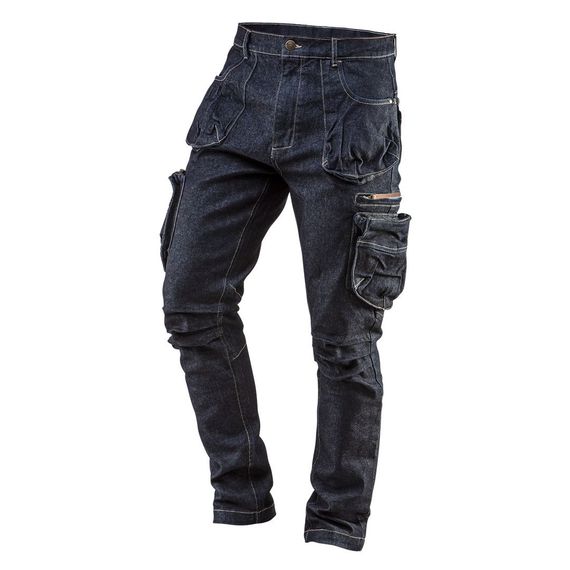 Штаны рабочие NEO, DENIM, 5 карманов, р. S (81-229-S)