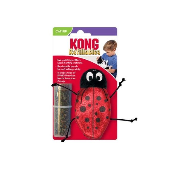 Іграшка для котів Kong Refillables Ladybug, 11.5 см