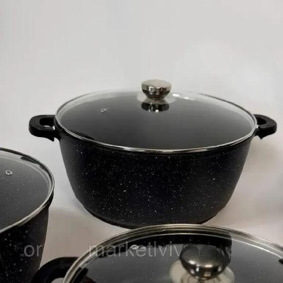 Набір посуду зі скляними кришками XPRO EB-4050 (234576842_2772) | Зображення 6