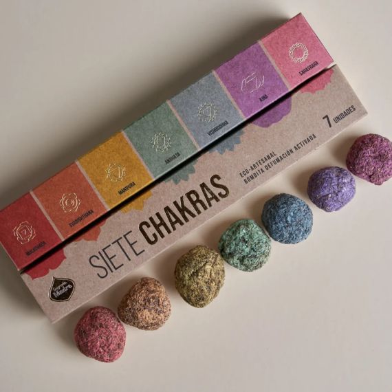 Пахощі у формі кульок 7 Чакр  7 шт. в уп. Sagrada Madre 7798348231400 | Зображення 1