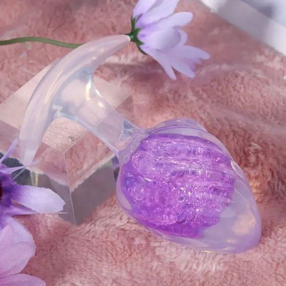 Анальна пробка Liebe Seele Icecream-shaped Crystal Anal Plug - Purple Small Sex Aura | Зображення 3