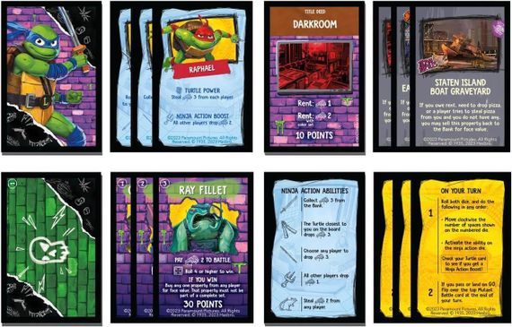 Настольная игра Monopoly. Teenage Mutant Ninja Turtles. Mutant Mayhem (Монополия. Ниндзя Черепашки) (английский) УЦЕНКА! | Зображення 3