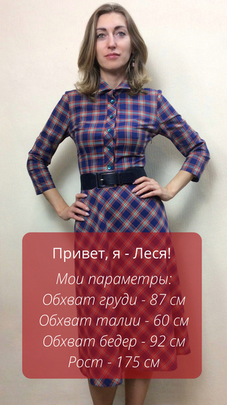 Картате плаття американка П199 | Зображення 1