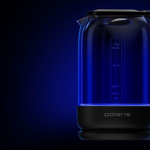 Електрочайник Polaris WIFI IQ Home Black PWK 17107CGLD 1.5 л чорний | Зображення 5