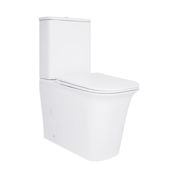 Унитаз-компакт Qtap Nando безободковый с сиденьем Soft-close QT12221222AW