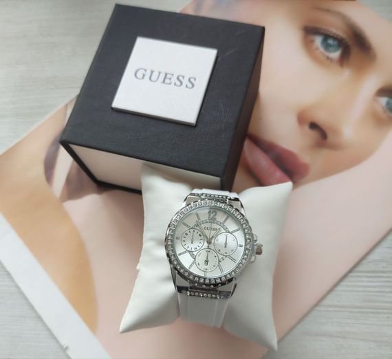 Жіночий годинник Guess silver/white | Зображення 3