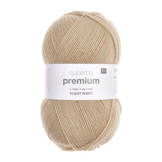 Rico Design Superba Premium Uni 100 г, 014 бежевий | Зображення 1