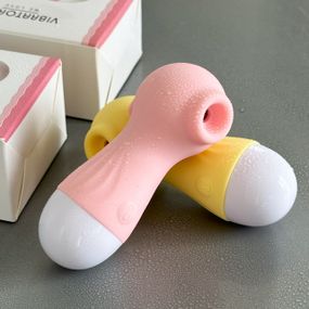 ТОПОВЫЙ Клиторальный вакуумный вибратор Lilo, вибратор для секса, стимулятор для клитора, сосков и шеи розовый