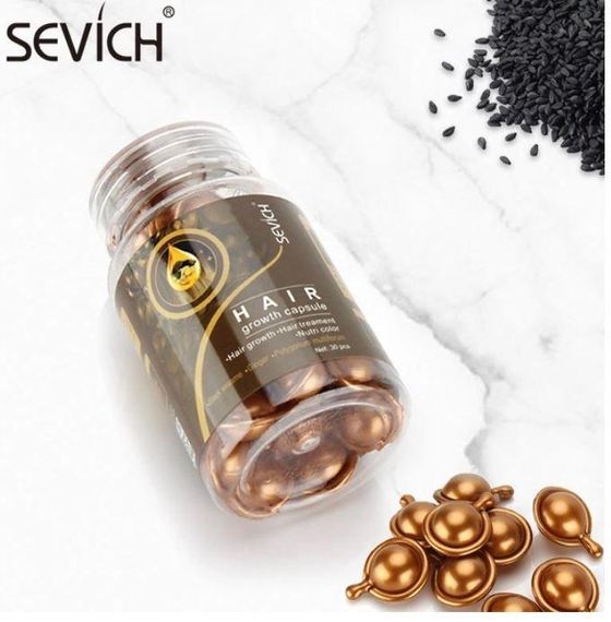 Капсули для росту волосся Sevich з імбиром і кунжутним маслом (коричневі) 30шт | Зображення 2