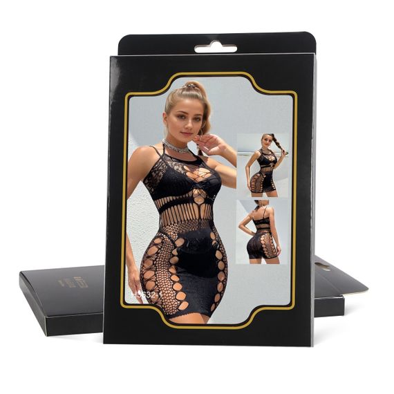 Мереживна сукня Star Night з вирізами, чорна, XS-M Sex Aura | Зображення 6