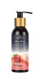 Змазка водно-силіконова Sensuva Hybrid Strawberry (125 мл) без цукру, можна для оральних пестощів