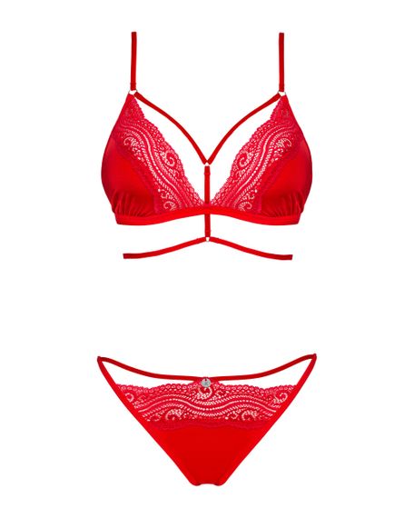 Комплект Obsessive Diyosa set Красный M/L | Зображення 4