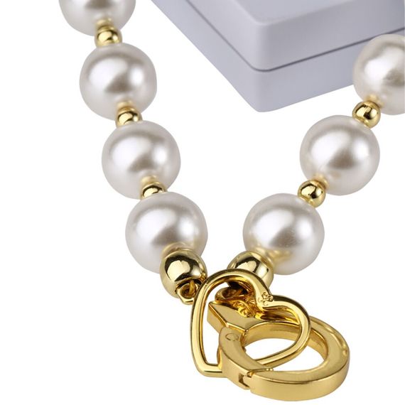 Жемчужный ошейник с поводком и наручниками LOCKINK Pearl Bondage & Restraint Set | Зображення 5