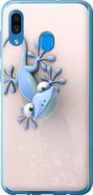 Чохол на Samsung Galaxy A20 2019 A205F Гекончик із силікону FCh_047506