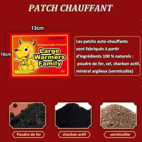 Хімічні грілки для тіла 30 шт, для спини, шиї та плечей, активуються повітрям, зігрівають до 10 годин | Зображення 1