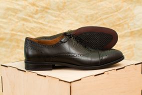 Мужские туфли с брогованием 42 44 размер