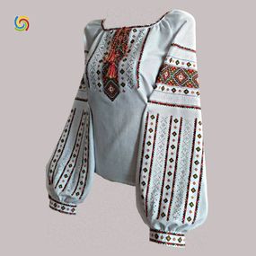 Рубашка Украинская вышиванка  44428609 цвет белый размер L/XL