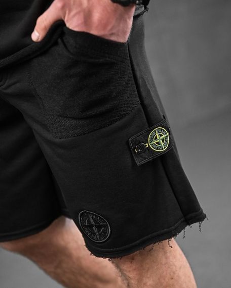 Спортивний костюм Stone island літній колір чорний | Зображення 8