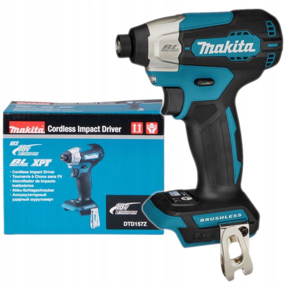 Винтоверт импульсный аккумуляторный Makita DTD157Z (140 Нм, 1/4", BL, LXT, без аккумуляторов и зарядного устройства) | Зображення 6