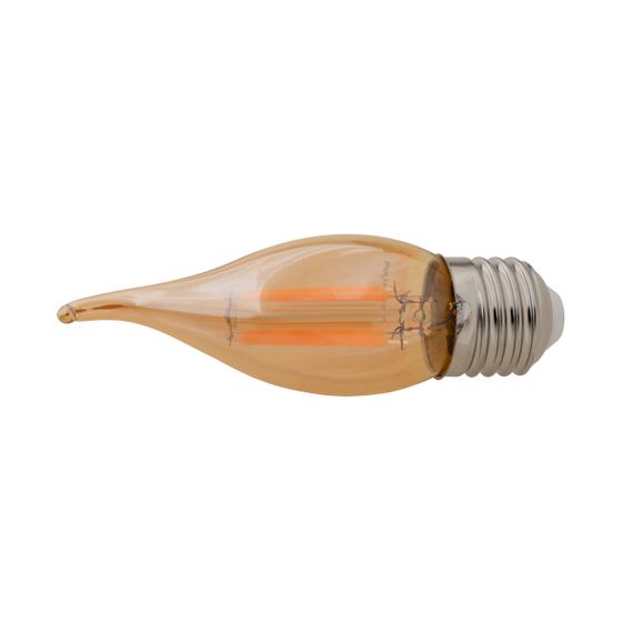 Лампа LED E27 6W WW C35-T COG (мат.золото) 220V | Зображення 2