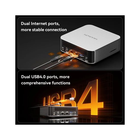 Компьютер GEEKOM Mini PC A8 / Ryzen7 8745HS, 32, 1TB, Radeon 780M, W11Pro (GMA8R78745HS-321T-EU) | Зображення 7