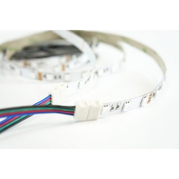Кабель PROLUM™ для стрічки 5050, RGB, 10 мм, + 1 затиск | Зображення 2