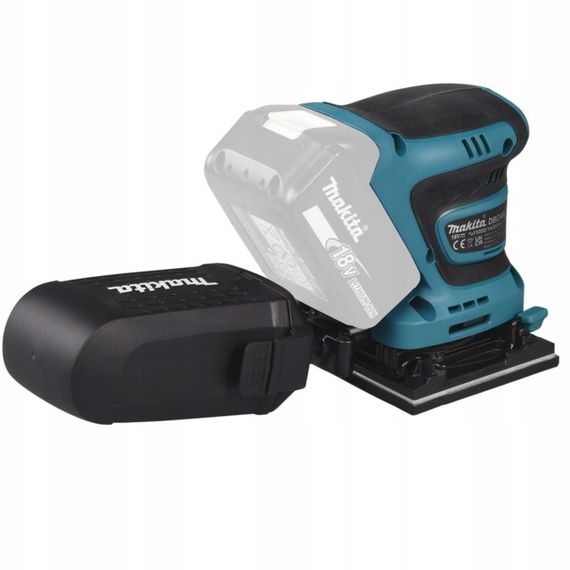 Шліфмашина вібраційна акумуляторна Makita DBO480Z (112x102 мм, 11000-14000 хв-1, BL, LXT, без акумуляторів та зарядного пристрою) | Зображення 5