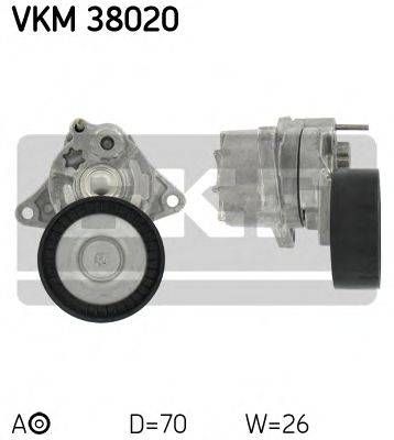 Ролик натяжний MERCEDES (Вир-во SKF) SKF VKM38020 на MERCEDES-BENZ C-CLASS седан (W202)