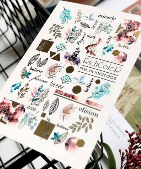 Фольгований слайдер RichColor 005 на водяній основі (6.5x9.5см) | Зображення 3