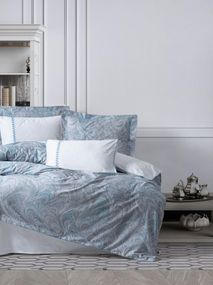 Комплект постельного белья Cotton Box Elite Saten 200×220 Stilla Mavi
