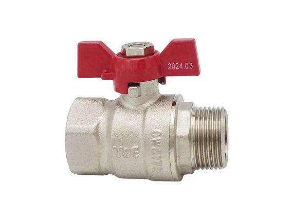 Кран кульовий Valogin Optima 3/4" ВЗ червоний метелик VG-101102 1/21 шт | Зображення 2