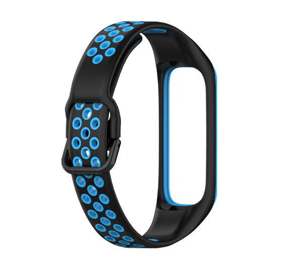Силиконовый ремешок Primo Perfor Sport для фитнес-браслета Samsung Galaxy Fit 2 (SM-R220) - Black&Blue
