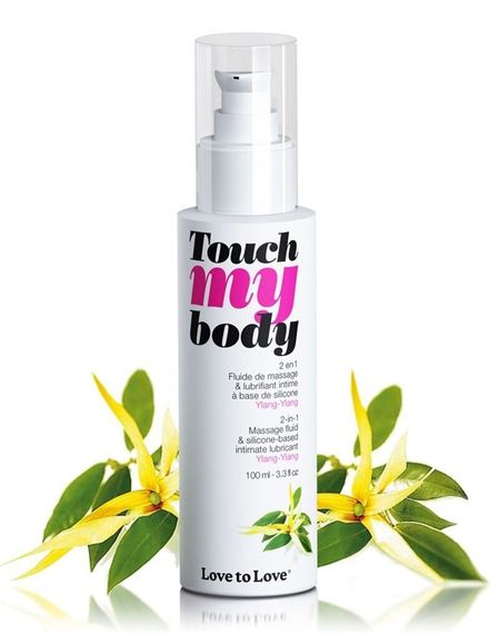Масажний гель і смазка 2-в-1 Love To Love TOUCH MY BODY (100 мл) увлажняючий, Іланг-Іланг | Зображення 2