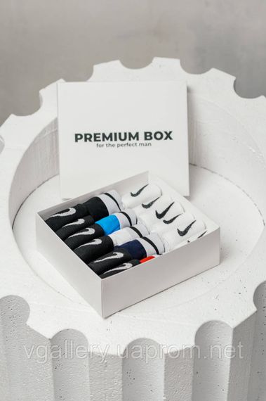 Подарунковий набір чоловічої білизни Nike 5 шт + 12 пар шкарпеток Nike, труси найк 5 шт + 12 пар шкарпеток найк XXXL | Зображення 1