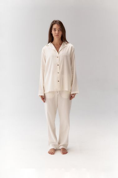 Піжама Lotus Home 10724 Туреччина Л  Бавовна Молочний