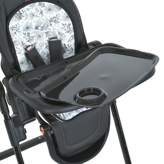 Стульчик для кормления ME 1037-B CRYSTAL Black Gold до 15 кг | Зображення 1