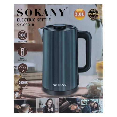 Електрочайник Sokany SK-09018 Малахіт | Зображення 6