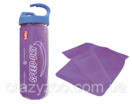 Охолоджуючий рушник для собак та котів Nobby Speed & Dry Comfort фіолетовий 66х43 см 80088