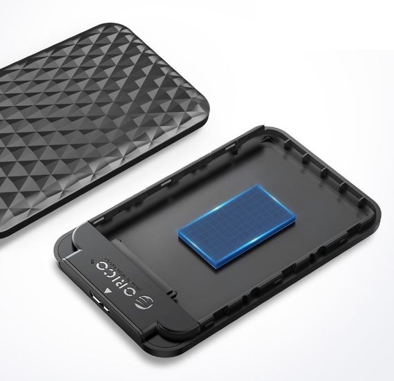 Зовнішня кишеня Orico для HDD / SSD 2.5" 2520C3-BK-EP USB Type-C - Black | Зображення 2