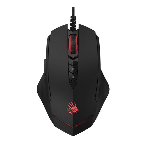 Миша ігрова A4-Tech Bloody V8M, чорна, з підсвічуванням, USB